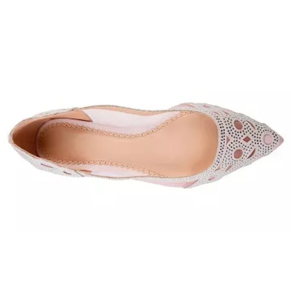 JOURNEE COLLECTION, Women's Rhinestone Flat, Batavia, Blush, Size: 12M, NWT/NWOT - Picture 4 of 4